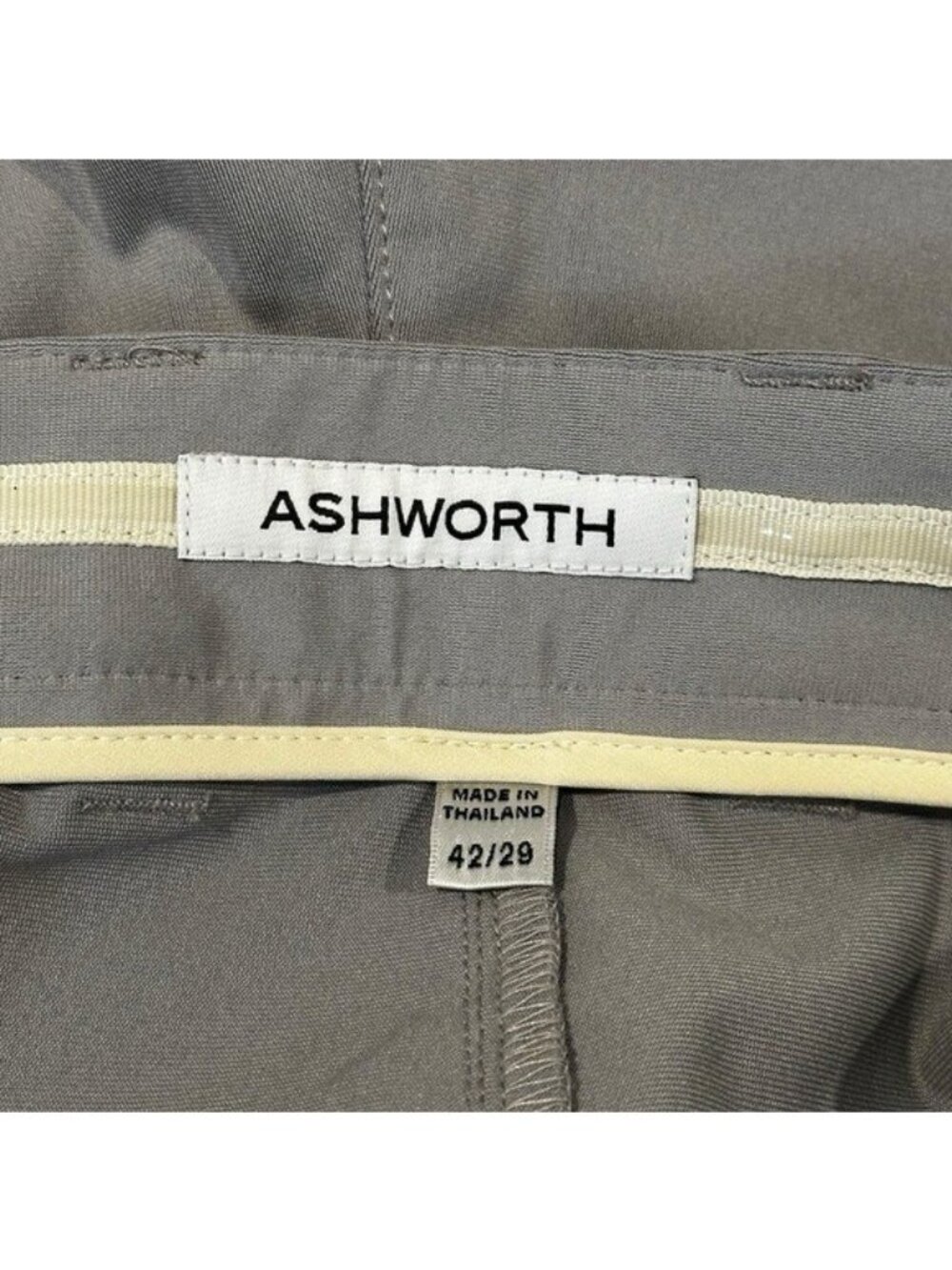 Ashworth Classic Stretch Tech Golf Performance Pants Men's 42x29 Gray NWT $128 - Picture 4 of 9